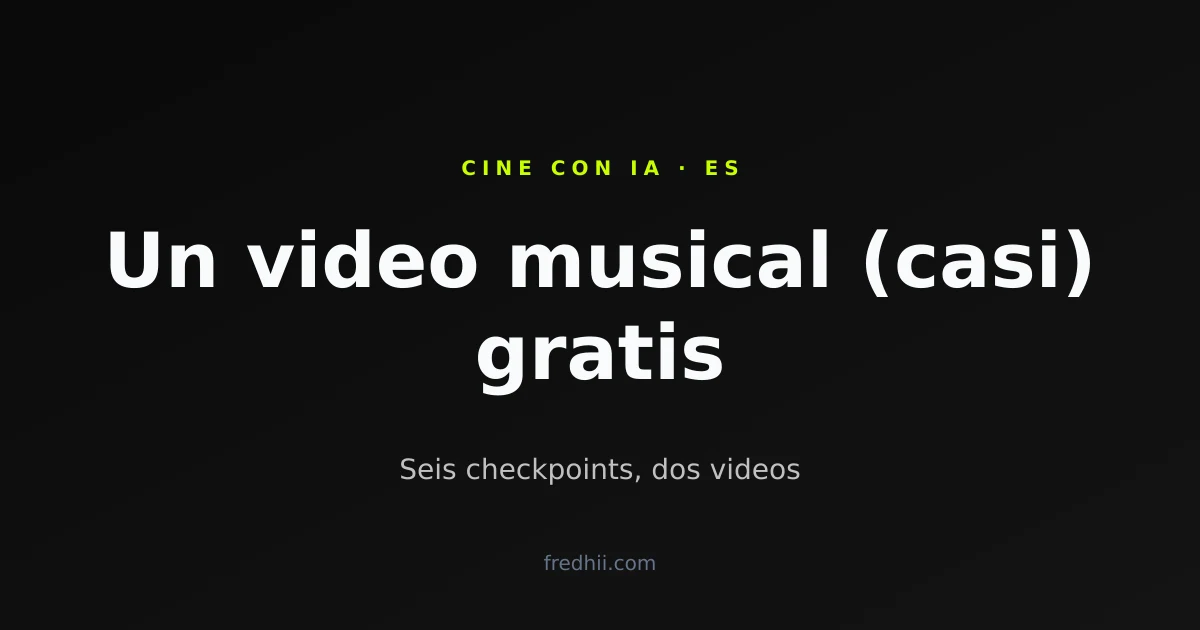 Un Video Musical con IA (Casi) Sin Presupuesto: El Pipeline de NOVALYX y Sus Seis Checkpoints