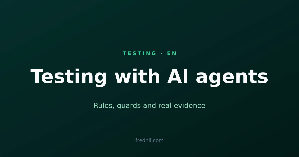 How I Automate Testing With AI Agents (Without Trusting Them Blindly)